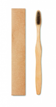 Logo trade promotional gifts picture of: Bamboo toothbrush in Kraft box