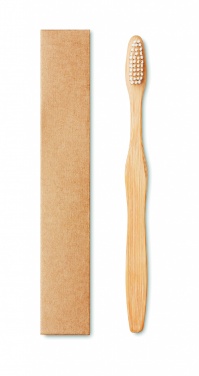 Logo trade promotional products picture of: Bamboo toothbrush in Kraft box