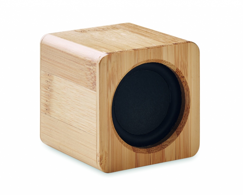 Logo trade promotional items picture of: Bamboo wireless speaker