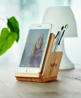 Logo trade business gift photo of: Wireless charger pen holder 5W BAICOI