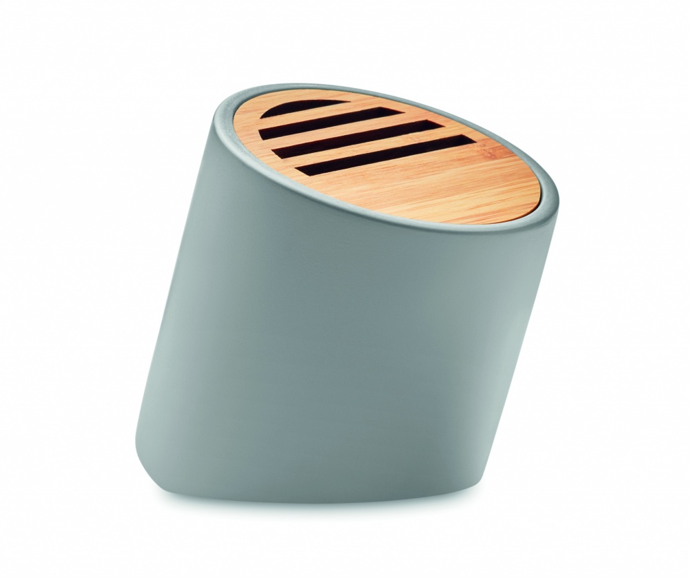 Logo trade business gift photo of: Wireless speaker limestone