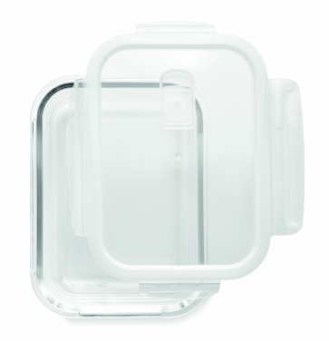 Logo trade promotional items image of: Glass lunchbox & PP lid 900ml