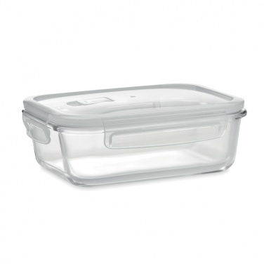 Logo trade promotional merchandise picture of: Glass lunchbox & PP lid 900ml