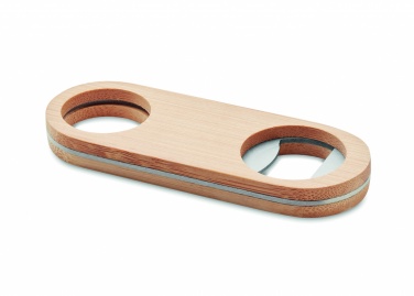 Logotrade advertising product image of: Oval Bamboo bottle opener VALBAMPER