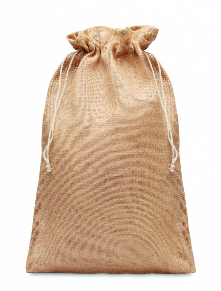 Logotrade promotional product image of: Large jute gift bag 30x47 cm