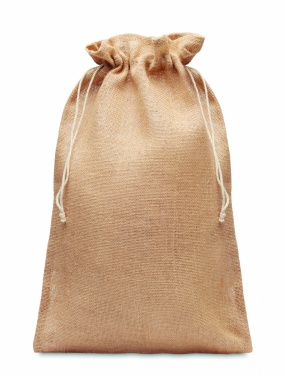 Logo trade corporate gifts image of: Large jute gift bag 30x47 cm