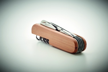 Logotrade business gift image of: Multi tool pocket knife bamboo