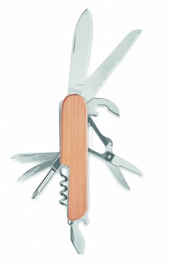 Logotrade business gift image of: Multi tool pocket knife bamboo