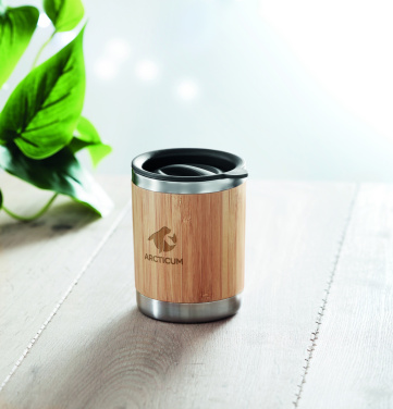 Logotrade corporate gift image of: Tumbler in bamboo cover 250ml