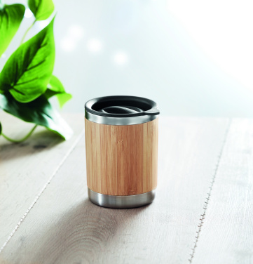 Logotrade promotional product picture of: Tumbler in bamboo cover 250ml