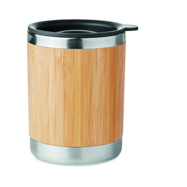 Logotrade promotional item image of: Tumbler in bamboo cover 250ml