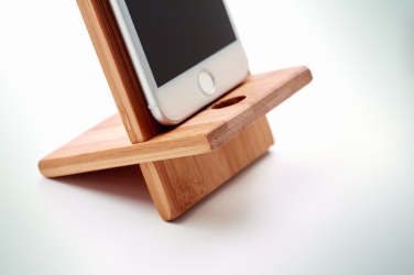 Logotrade business gift image of: Bamboo phone stand/ holder WHIPPY