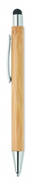 Logo trade promotional items picture of: Bamboo ballpoint pen with blue ink