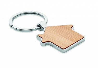 Logotrade corporate gift picture of: House key ring metal bamboo