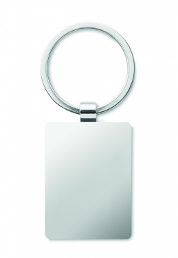 Logotrade corporate gift image of: Rectangular key ring bamboo