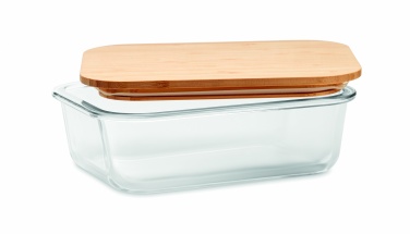 Logotrade corporate gift image of: Glass lunchbox with bamboo lid