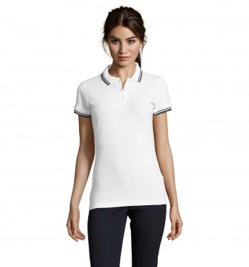 Logo trade promotional giveaways picture of: PASADENA women polo 200g