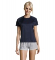 SPORTY WOMEN T-SHIRT POLYES, French Navy