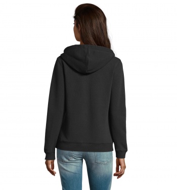 Logo trade promotional items picture of: SPIKE WOMEN ZIP HOOD SWEAT