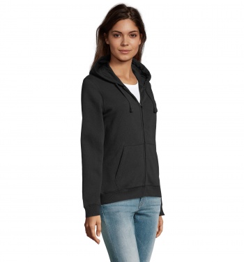 Logo trade promotional items picture of: SPIKE WOMEN ZIP HOOD SWEAT