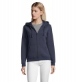 SPIKE WOMEN ZIP HOOD SWEAT, French Navy