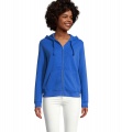 SPIKE WOMEN ZIP HOOD SWEAT, Royal Blue