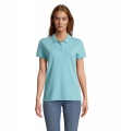 PLANET WOMEN Polo 170g, Pool Blue