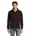 NORTH Zipped Fleece Jacket, Dark Chocolate