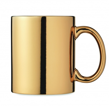 Logo trade advertising product photo of: Ceramic mug metallic 300 ml