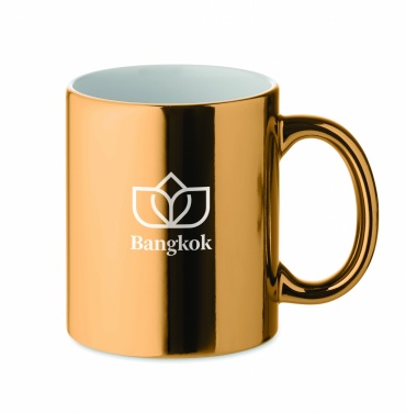 Logo trade promotional merchandise photo of: Ceramic mug metallic 300 ml