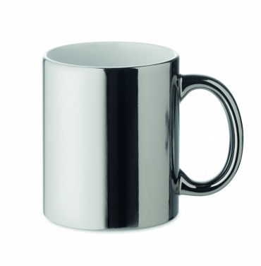 Logo trade corporate gifts picture of: Ceramic mug metallic 300 ml