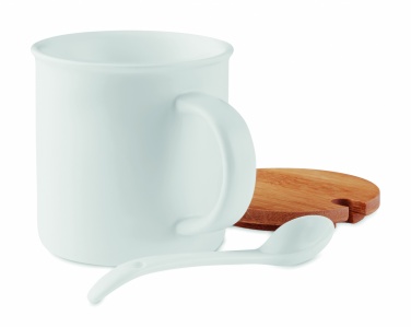 Logotrade promotional giveaway picture of: Porcelain mug with spoon