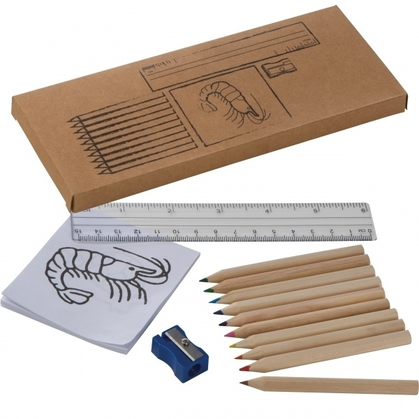 Logo trade promotional items picture of: Drawing set for kids LITTLE PICASSO