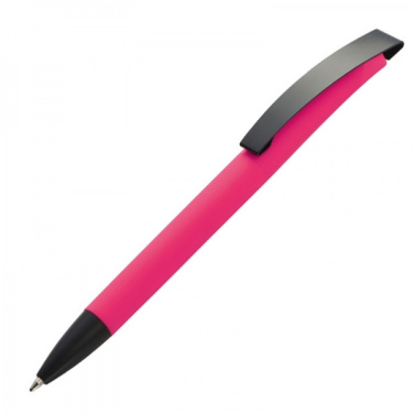 Logotrade promotional merchandise image of: Metal ballpen soft touch BRESCIA