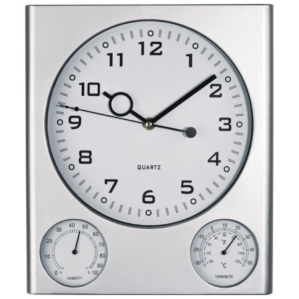 Logo trade promotional merchandise picture of: Plastic wall clock DEN HAAG