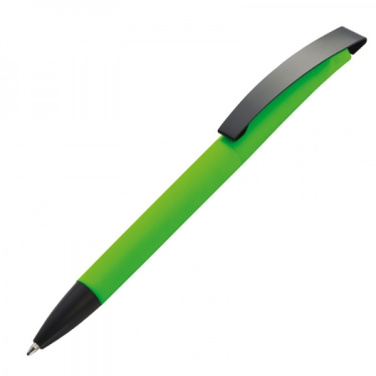 Logotrade promotional product picture of: Metal ballpen soft touch BRESCIA