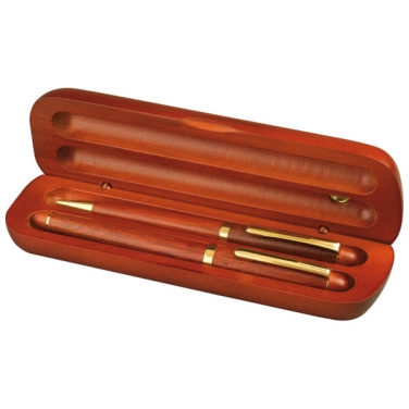 Logotrade promotional giveaway image of: Rosewood writing set OXFORD