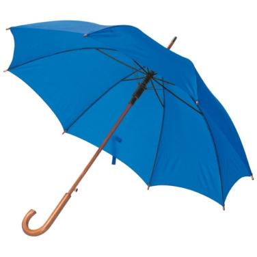 Logo trade corporate gifts image of: Wooden automatic umbrella NANCY