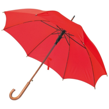 Logotrade promotional giveaway image of: Wooden automatic umbrella NANCY