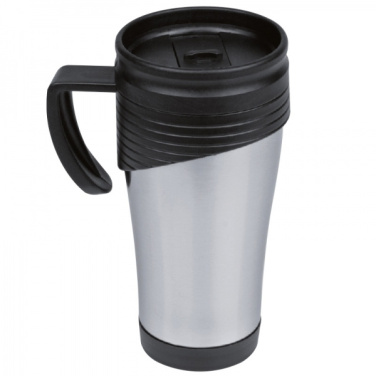 Logo trade promotional gifts image of: Stainless steel thermo cup EL PASO 400 ml