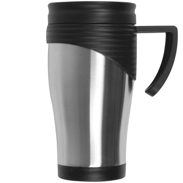 Logo trade promotional merchandise image of: Stainless steel thermo cup EL PASO 400 ml