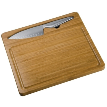 Logo trade corporate gifts image of: Cutting board with knife MANTOVA