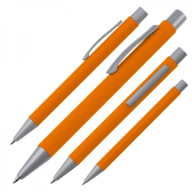 Logo trade promotional item photo of: Metal ballpen soft touch ABU DHABI