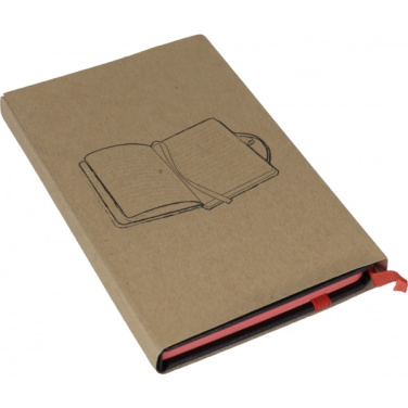 Logo trade promotional item photo of: Notebook A6 ROSTOCK