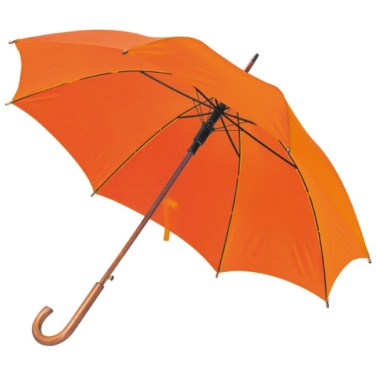 Logotrade corporate gift picture of: Wooden automatic umbrella NANCY