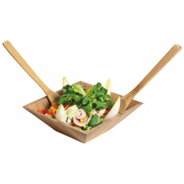 Logo trade promotional gifts image of: Bamboo salad servers CAPUA