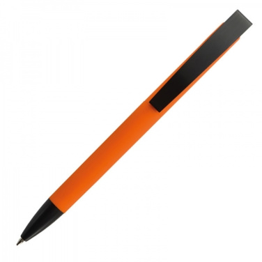 Logotrade promotional merchandise picture of: Metal ballpen soft touch BRESCIA