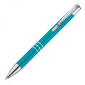 Metal ballpen ASCOT, turquoise