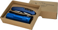 Set torch and pocket knife DOVER, blue