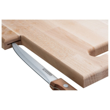 Logo trade promotional merchandise photo of: Wooden board with knife LIZZANO